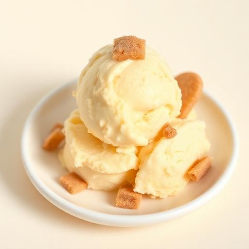 Banana Pudding ice cream scoop