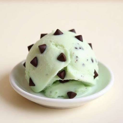 Mint Chocolate Chip ice cream scoop