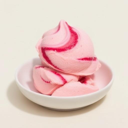 Raspberry Love ice cream scoop