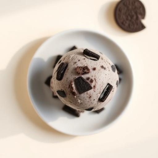 Salty Oreo ice cream scoop